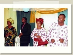 Daddy & Mummy G. O with invited Ministers During The Family ThanksGiving Service 2011