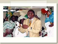 Prophet Daramola Oladele Felix (General Overseer) in The Midst of Church Members During Family ThanksGiving