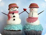 Snowman-Cupcakes-Cute-Food